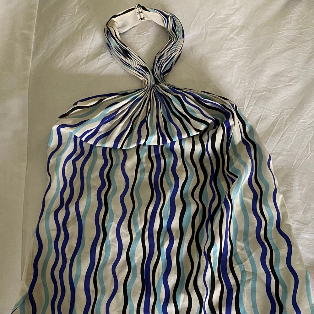 Diane Von Furstenberg High Neck Silk Top